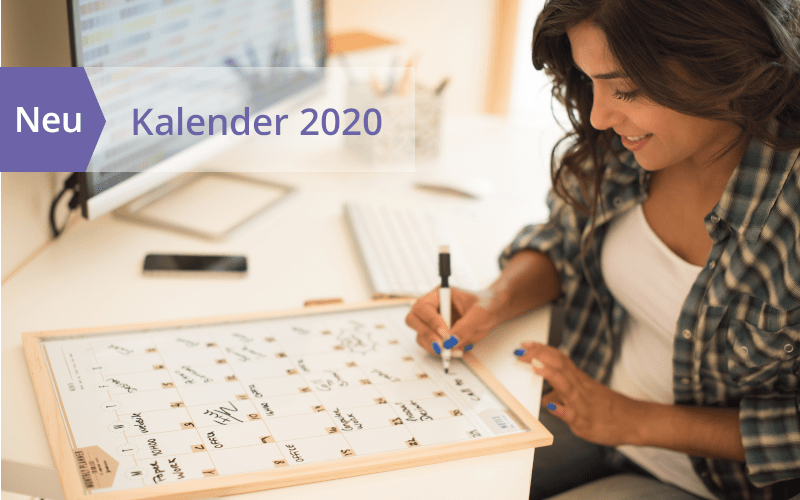 Jetzt erhältlich: Kalender und Zeitplaner für 2020